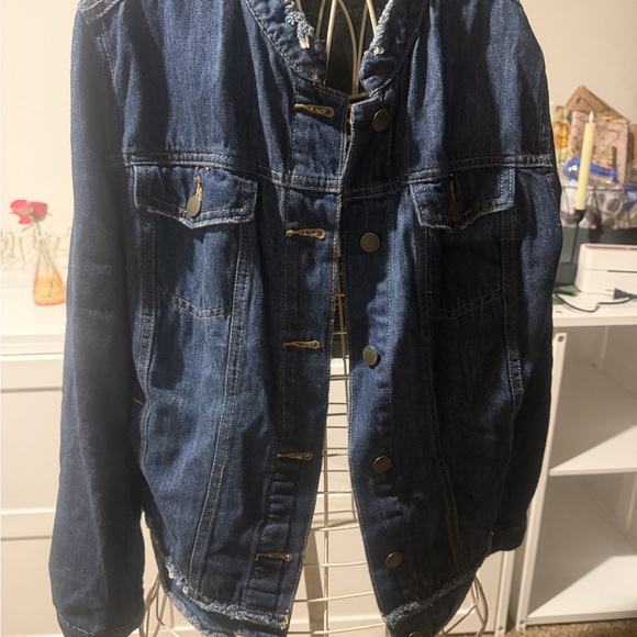 Universal Thread Jackets & Blazers - Universal Thread Dark Blue Denim Jean Jacket